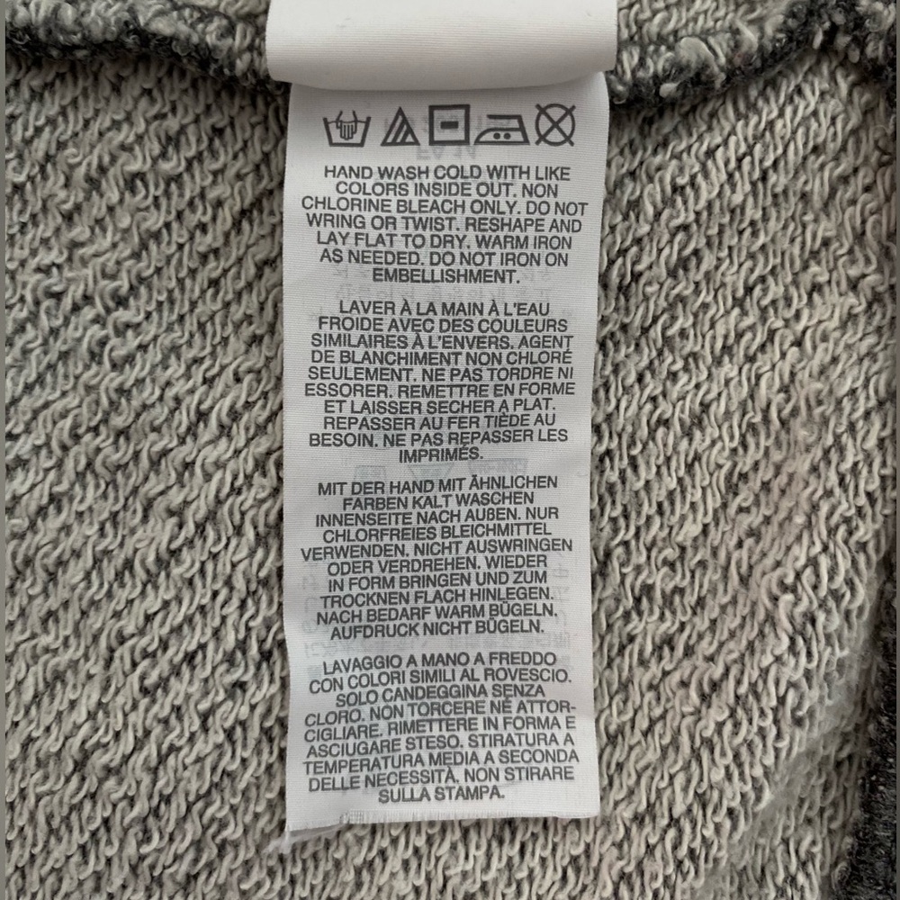 J. Crew 💎 Beloved Bejeweled Sweatshirt, Black Label, Raglan Sleeve, SZ L - Picture 11 of 14